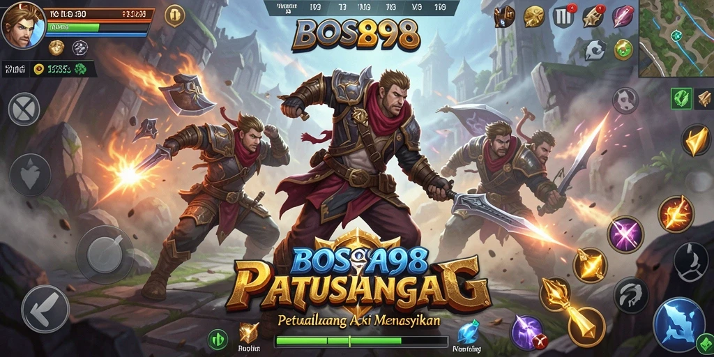 Tampilan gameplay ARPG BOS898 yang mendebarkan dan menarik.