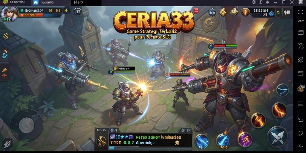 Menampilkan aksi seru dan strategi cerdas dalam CERIA33.