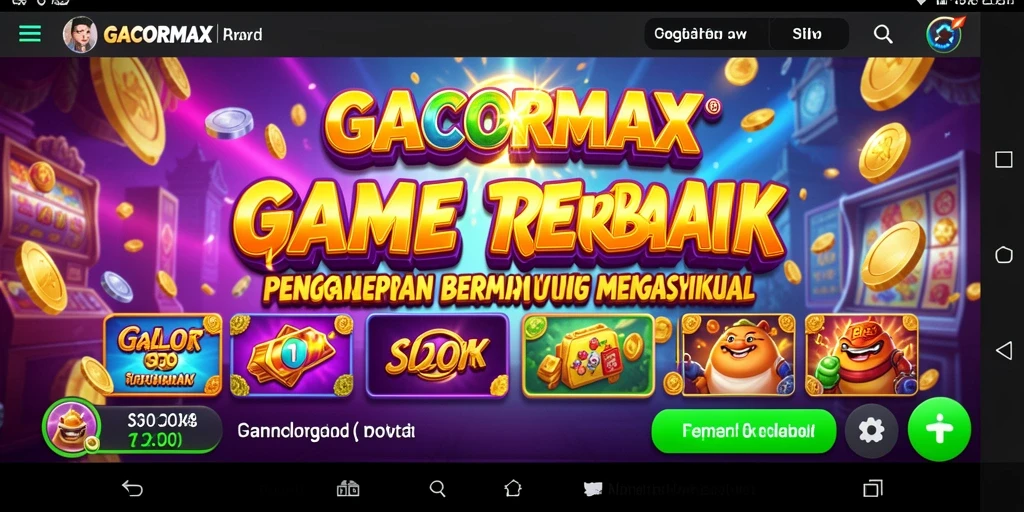 Tampilan gameplay seru di GACORMAX dengan efek visual menawan.