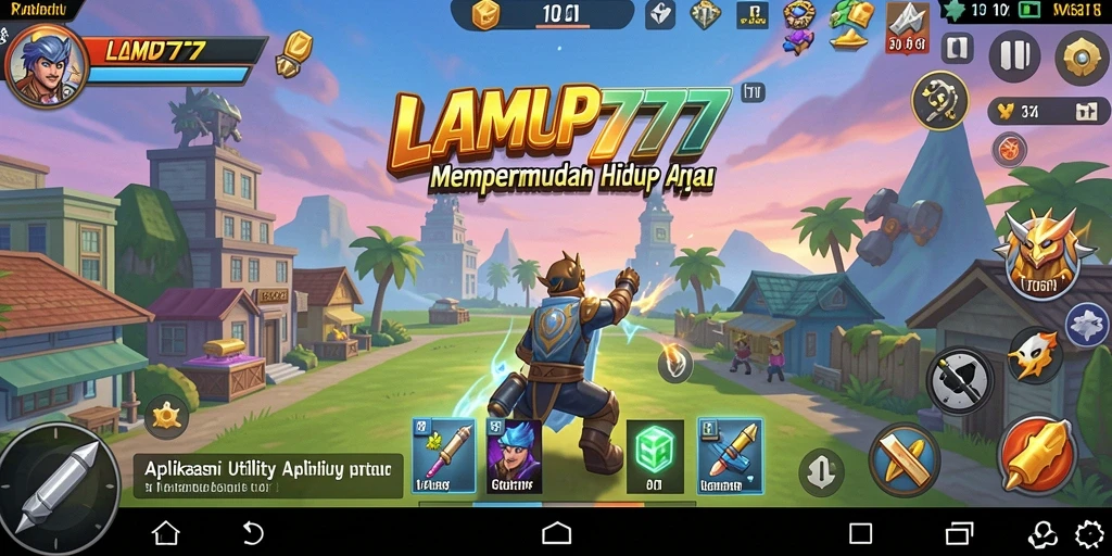 Tampilan utama LAMPU777 dengan berbagai fitur Utility.