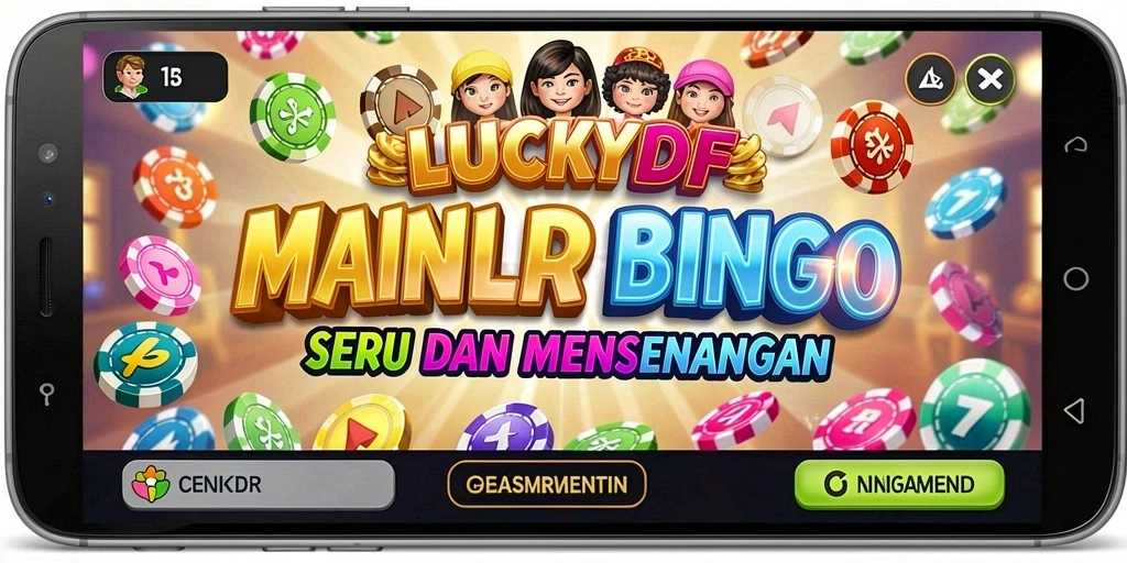 Tangkapan layar LUCKYDF menampilkan gameplay seru Bingo yang menarik.