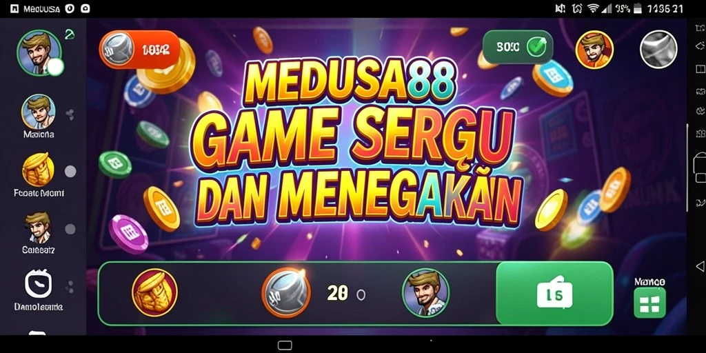 Gameplay menarik Bingo dalam MEDUSA88 dengan kartu dan nomor.