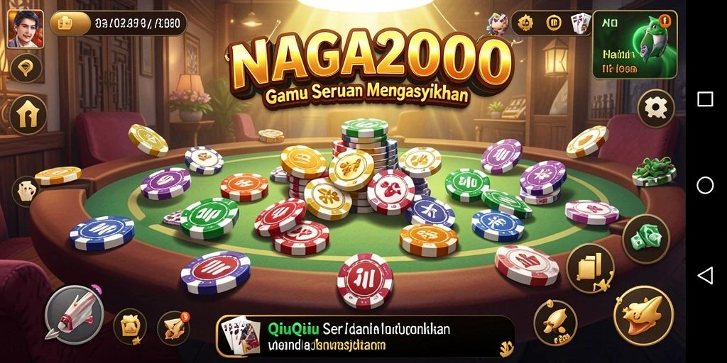 Gameplay seru NAGA2000 dalam permainan QiuQiu.