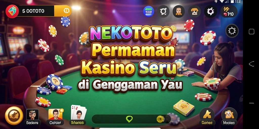 Tampilan gameplay seru dalam aplikasi Kasino NEKOTOTO.