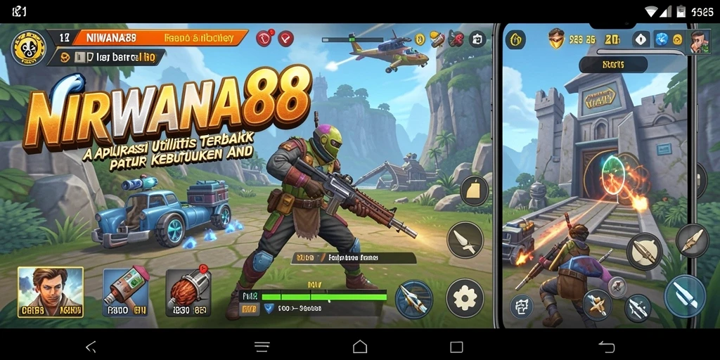 Tampilan utama NIRWANA88 dengan fitur utilitas yang menarik.
