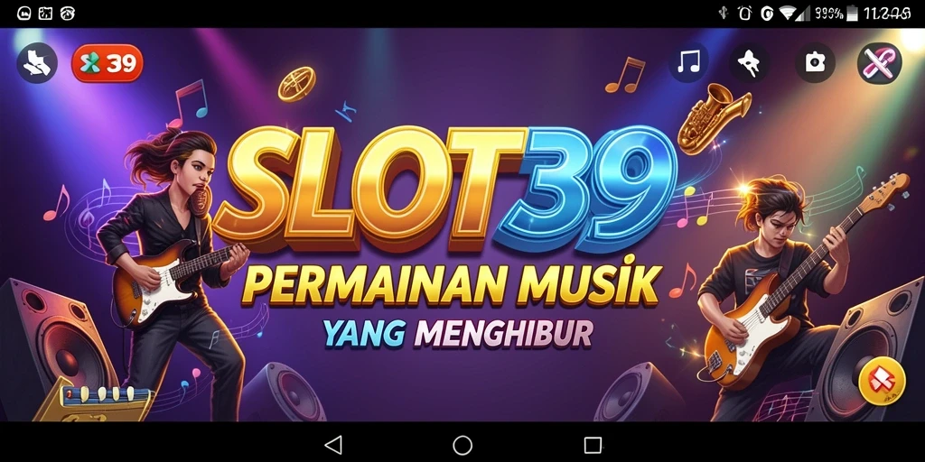 Tangkapan layar SLOT39 menunjukkan pengalaman bermain musik yang seru.